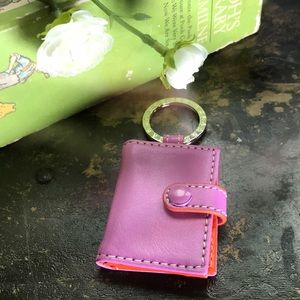Mini Keychain with Mirror and Card Holder